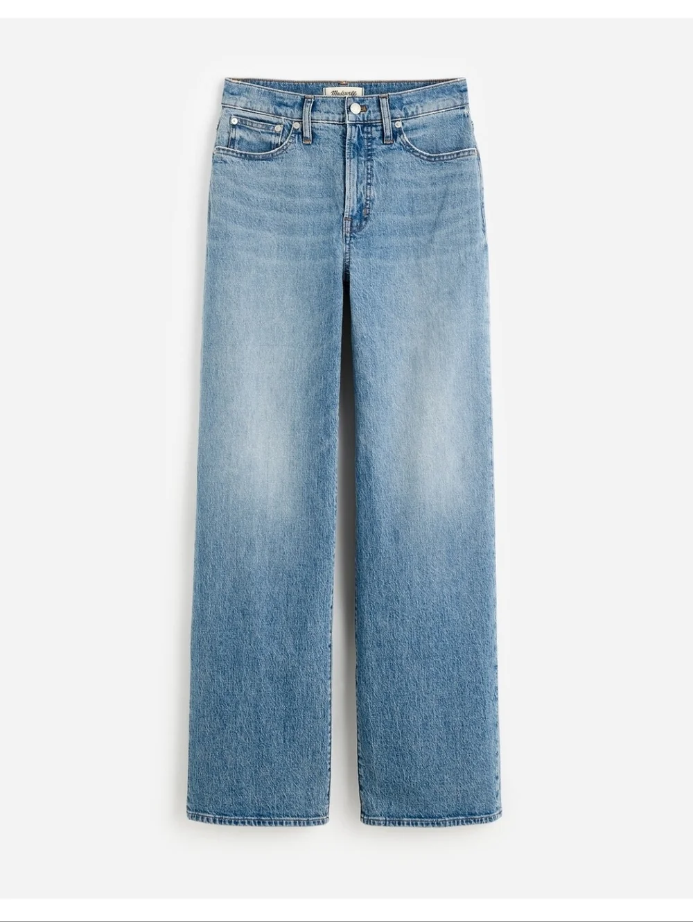 Madewell The Perfect Vintage Wide-Leg Jean Blue Denim Jeans Enmore Wash Size 28 - Picture 3 of 14